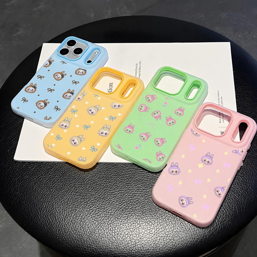 Phone Cases With Card Holder - Niedliche Coole Cartoon Labubu Handyhülle 2-in-1