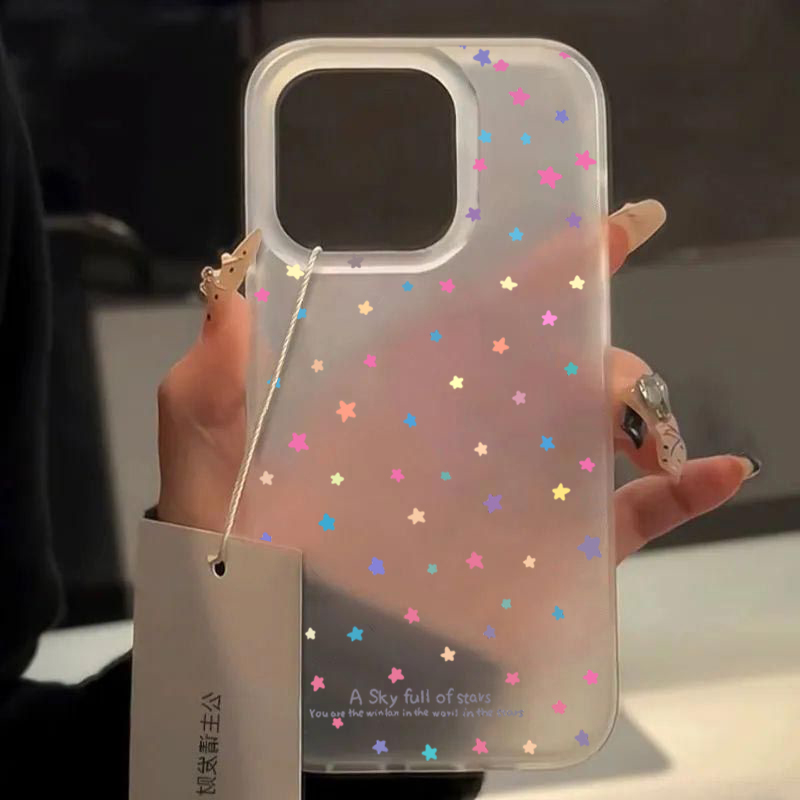 Phone Cases Pinterest - Bunte Stern-Handyhülle für iPhone 17 14