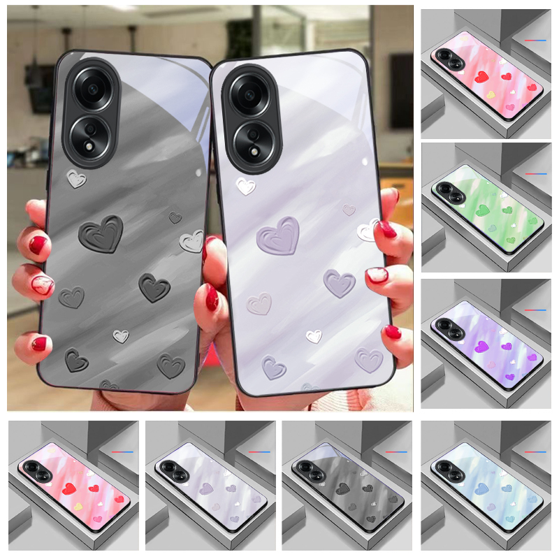 Phone Cases Oppo - Minimalistische und verschwommene Kunstglas-Handyhülle für Oppo
