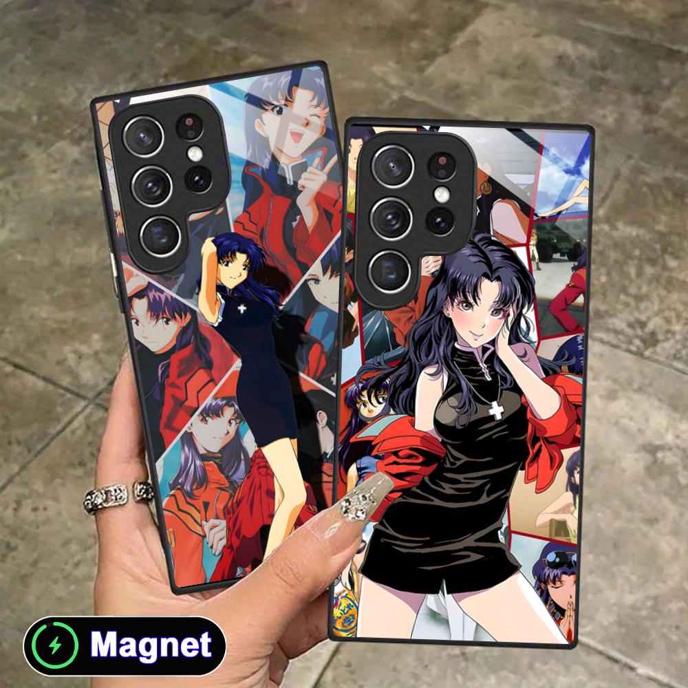 Phone Cases With Magnet - EVAN Misato Katsuragi Handyhülle für Samsung