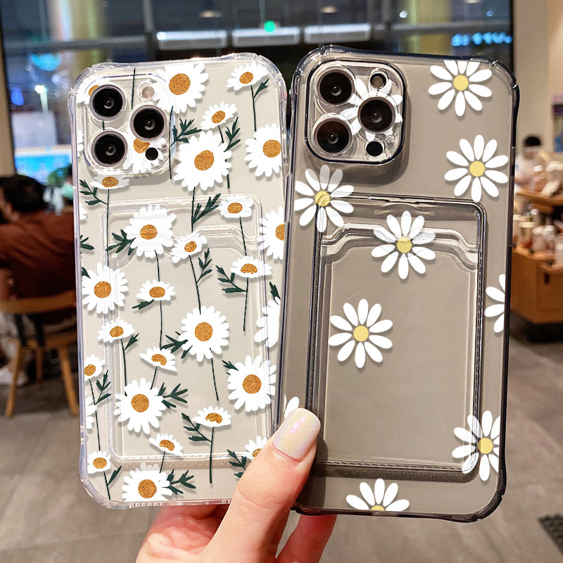 Phone Cases With Card Holder - Gänseblümchen-Handyhülle für iPhone 17 Pro Max