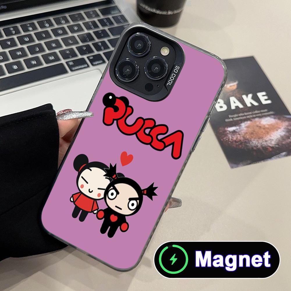 Phone Cases With Magnet - Cartoon P-Pucca Handyhülle für iPhone 17