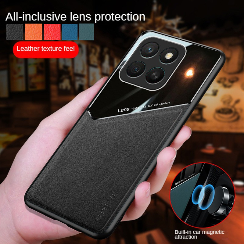Phone Cases With Magnet - Leder-Textur Handyhülle für Motorola Edge 70