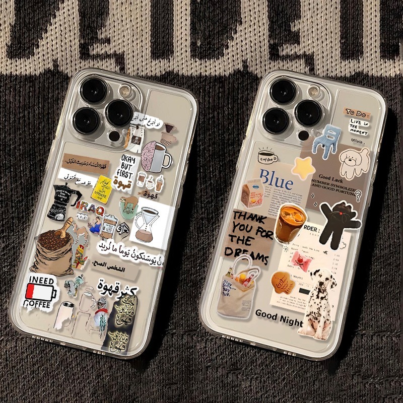 Phone Cases Durable - Ich Liebe Kaffee Muster Handyhülle für