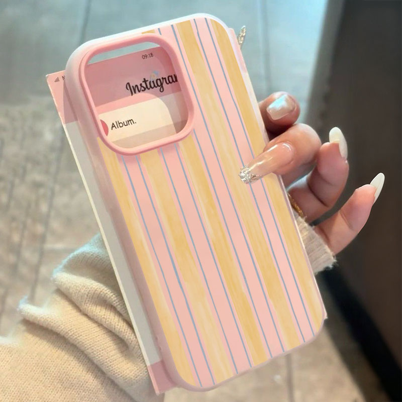 Phone Cases Yellow - Stilvolle gelb gestreifte Handyhülle für iPhone