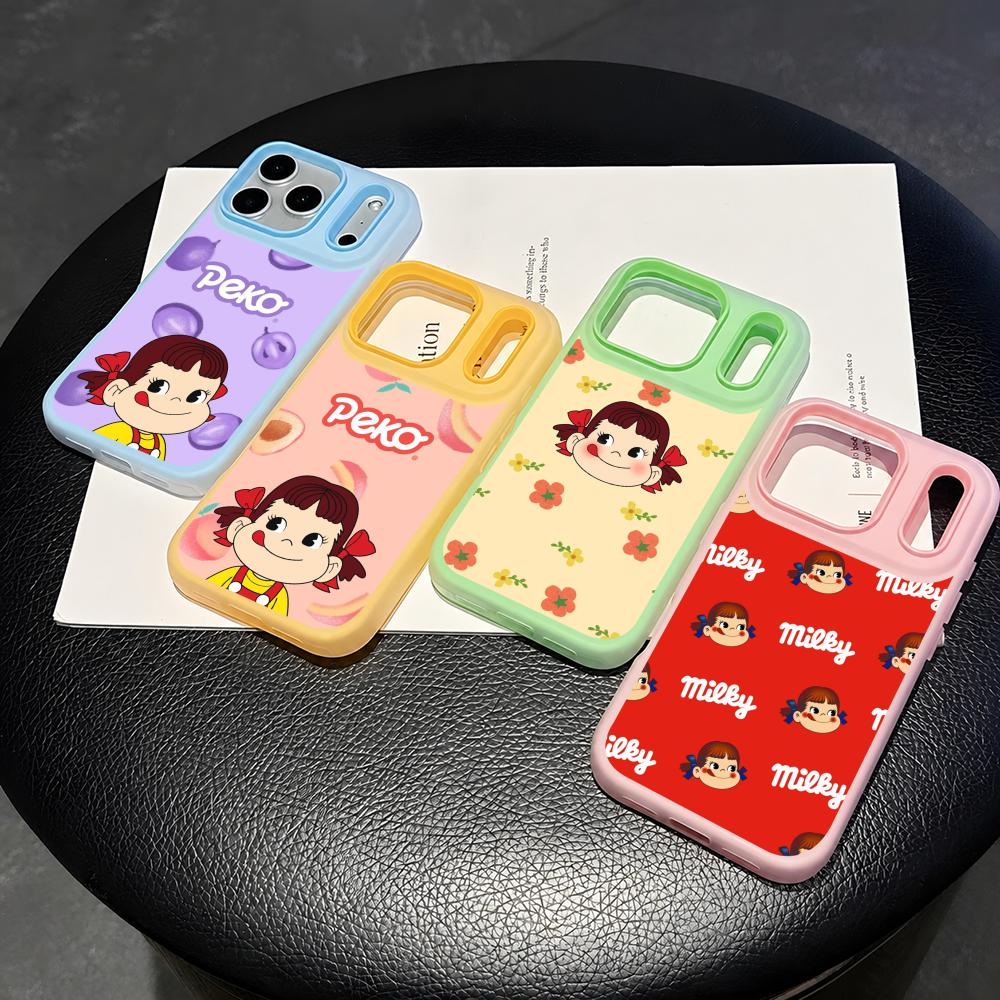 Phone Cases With Card Holder - Fujiya Milky Peko-Chan Handyhülle 2-in-1 Abnehmbar