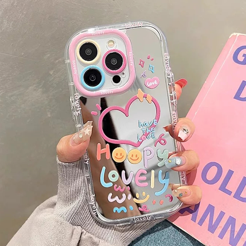 Phone Cases Pinterest - Niedliche, fröhliche, schöne, bunte Spiegel-Handyhülle mit