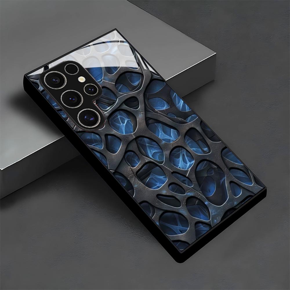 Phone Cases Blue - Coole blaue Wabenglas-Handyhülle für Samsung Galaxy