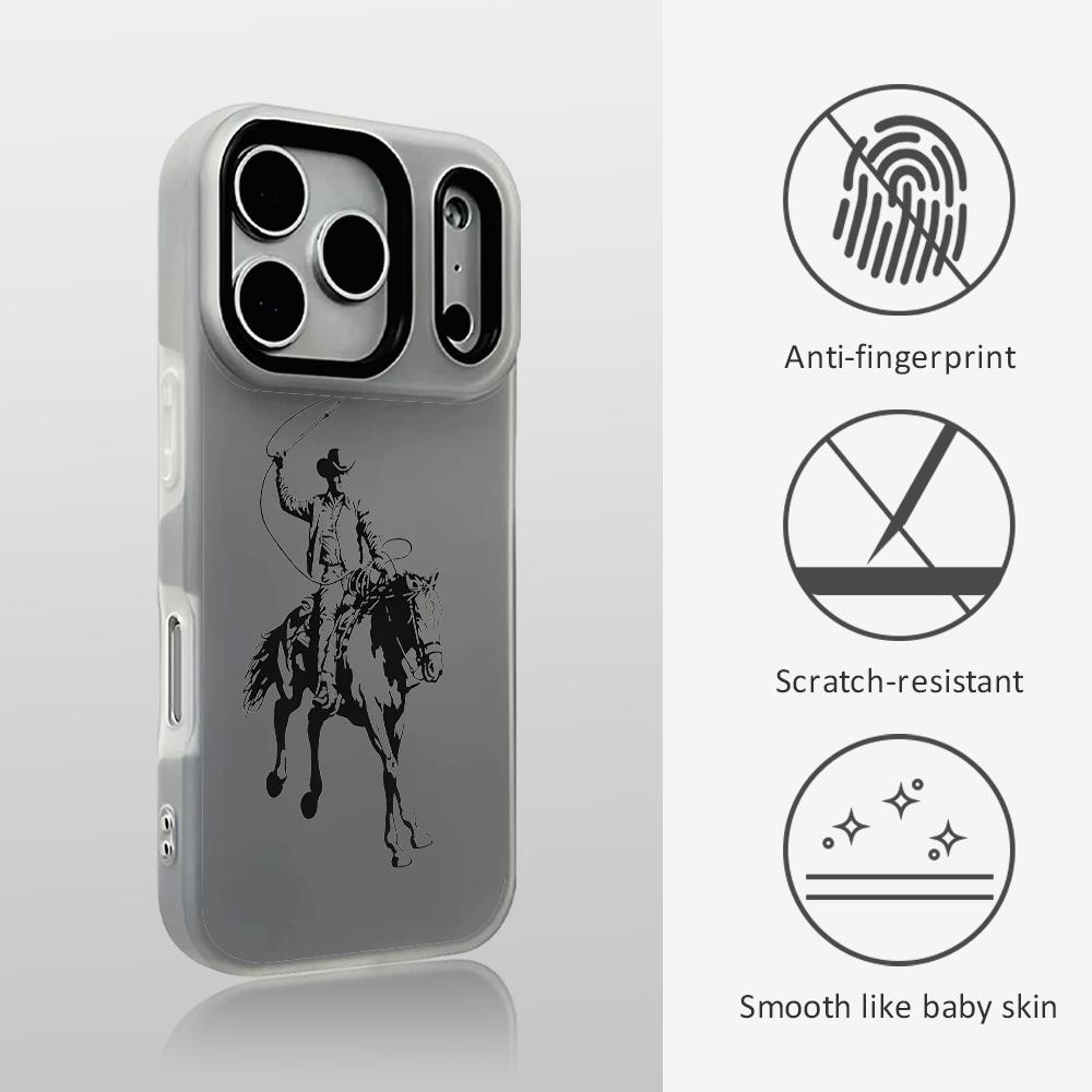 Phone Cases Durable - Western-Cowboy-Grafik-Handyhülle für iPhone 17, 16, 15,