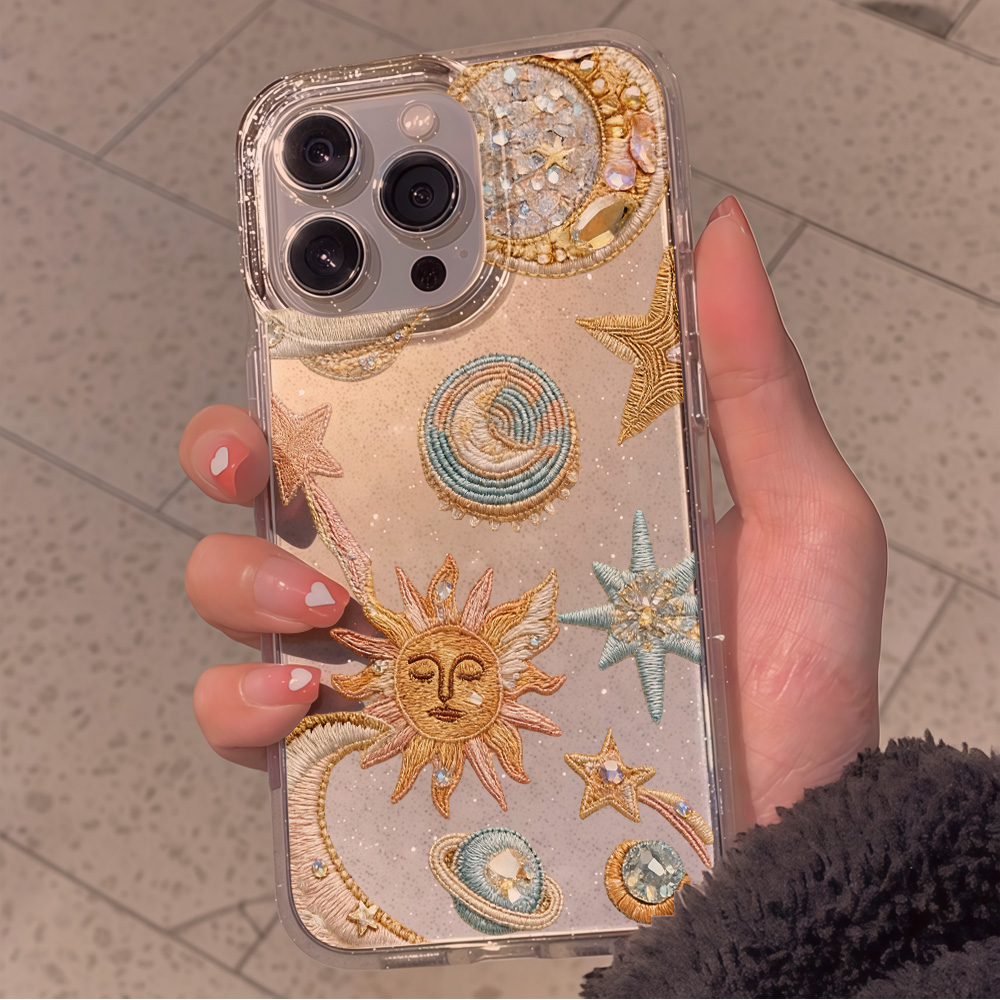 Kreative Sterne-Mond Glitzer-H – Glitter Shockproof Case Bewertung und Preis