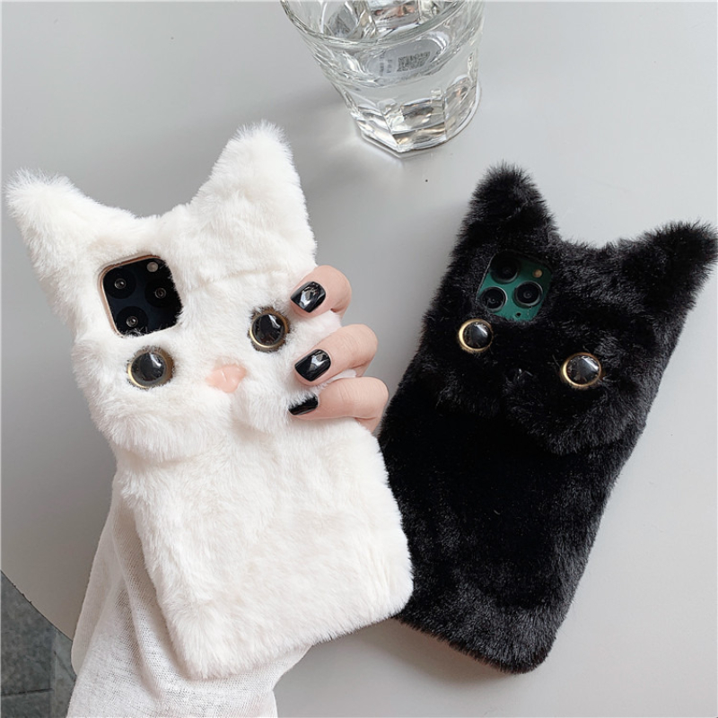 3D Niedliche Cartoon-Katze Plü – Phone Cases Iphone 16 Bewertung und Preis
