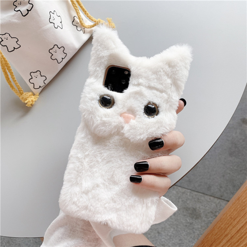 3D Niedliche Cartoon-Katze Plü – Phone Cases Iphone 16 Bewertung und Preis