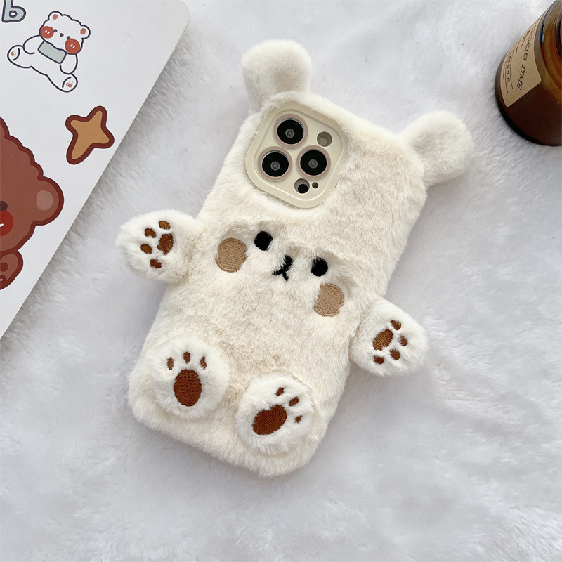 Koreanische 3D Cartoon Bär Fla – Phone Cases Iphone 16 Bewertung und Preis