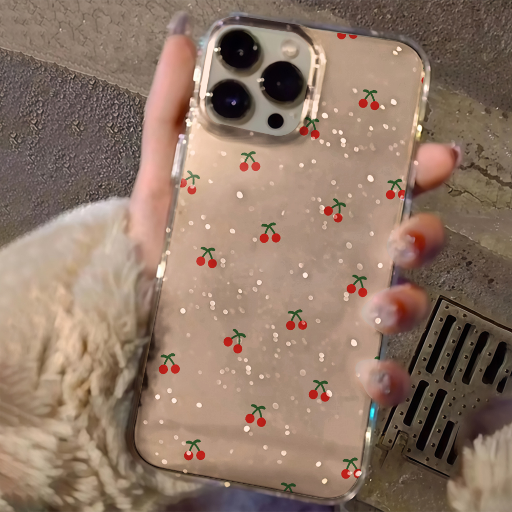 Einfache Kirschblüten Transpar – Glitter Shockproof Case Bewertung und Preis