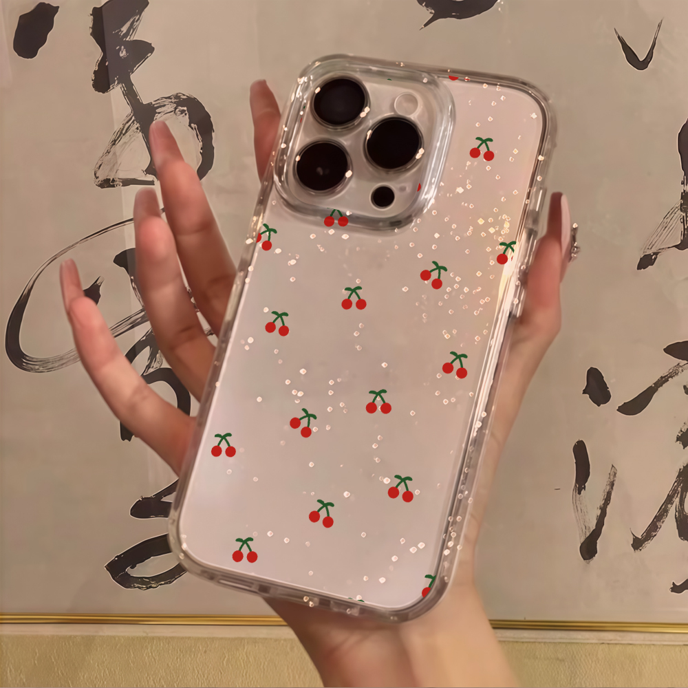 Einfache Kirschblüten Transpar – Glitter Shockproof Case Bewertung und Preis