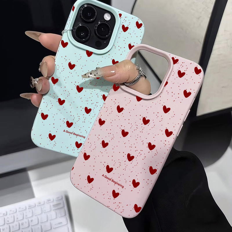 Modische INS Herz-Silikonhülle – Phone Cases Durable Bewertung und Preis