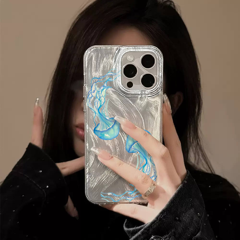 Blaue Quallen Sommer Ozean Har – Phone Cases Blue Bewertung und Preis
