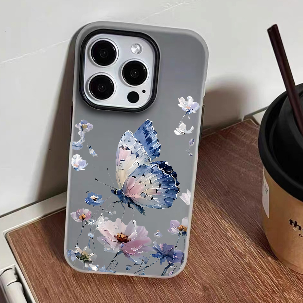 Aquarell Blau-Lila Schmetterli – Phone Cases Blue Bewertung und Preis