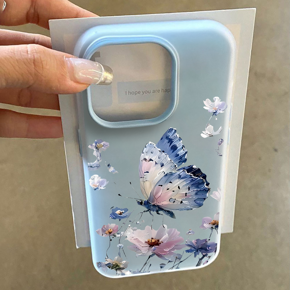 Aquarell Blau-Lila Schmetterli – Phone Cases Blue Bewertung und Preis