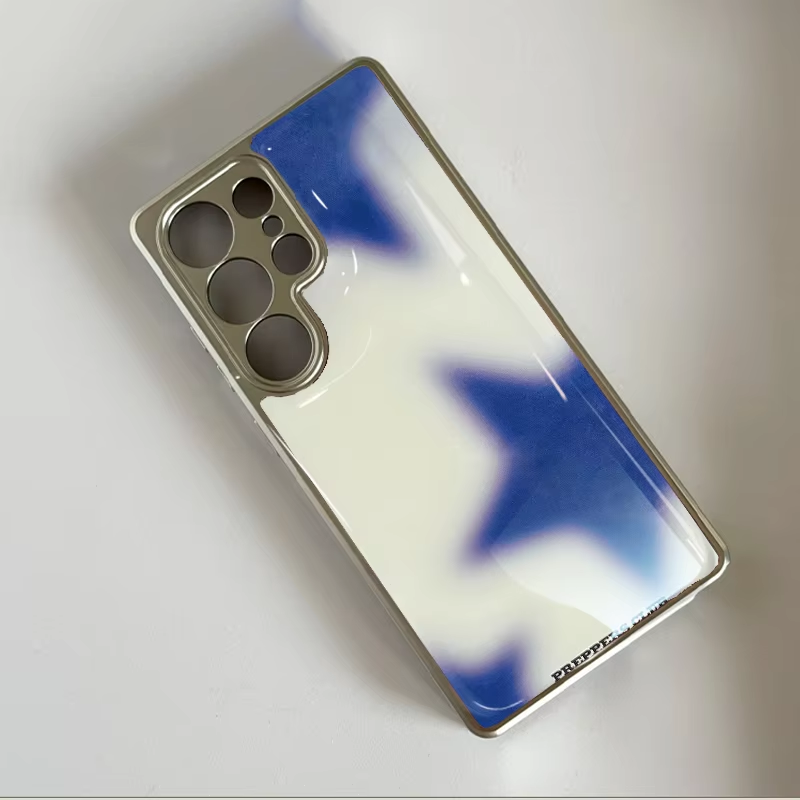 Koreanische Ins Blue Star Grad – Phone Cases Blue Bewertung und Preis