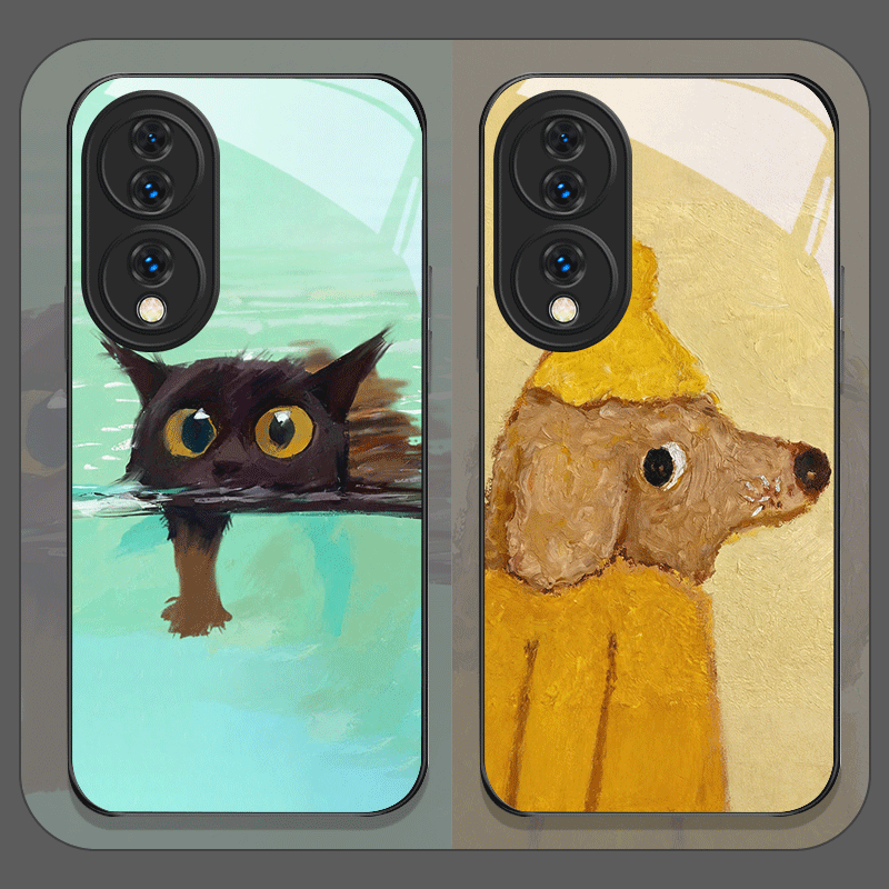 Ölgemälde Gelber Hund Schwarze – Phone Cases Yellow Bewertung und Preis