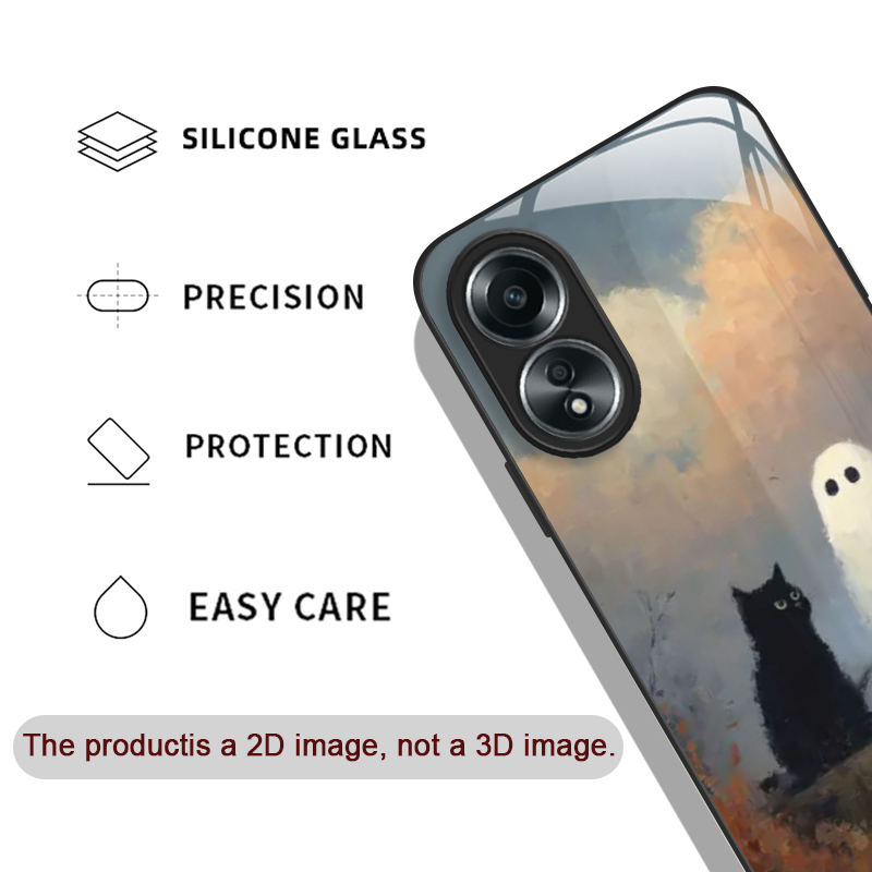 Niedliche Cartoon-Schwarzkatze – Phone Cases Oppo Bewertung und Preis