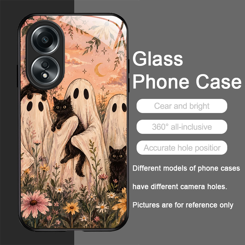 Niedliche Cartoon-Schwarzkatze – Phone Cases Oppo Bewertung und Preis