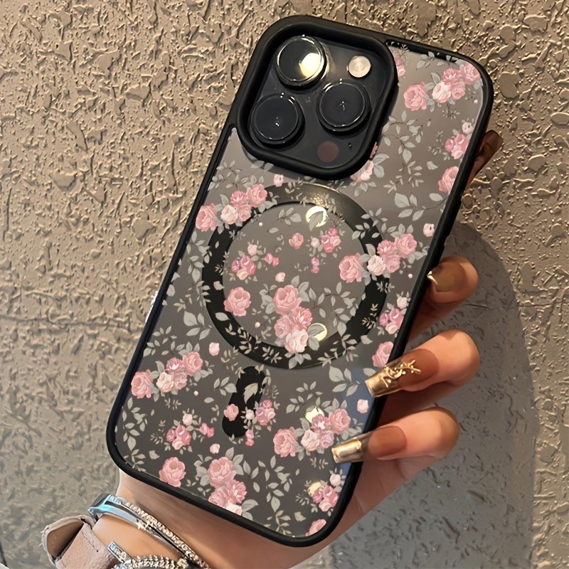 Rosa Tiny Rose Transparente Ma – Phone Cases With Magnet Bewertung und Preis