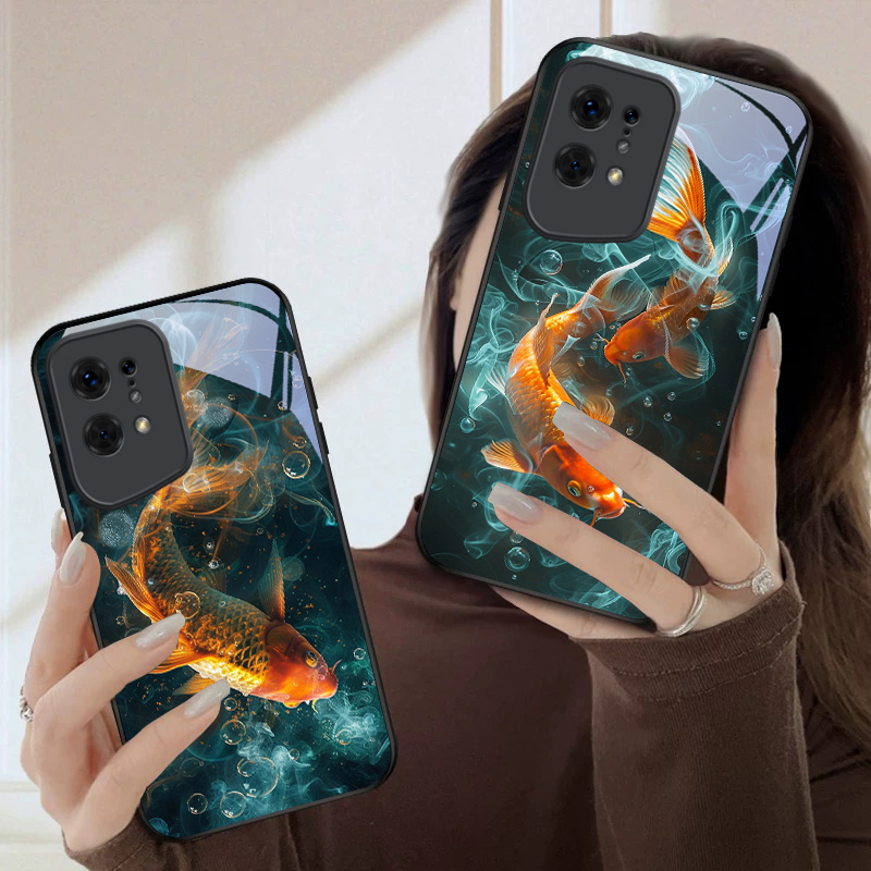 Zwei Fische, die im Wasser spi – Phone Cases Oppo Bewertung und Preis