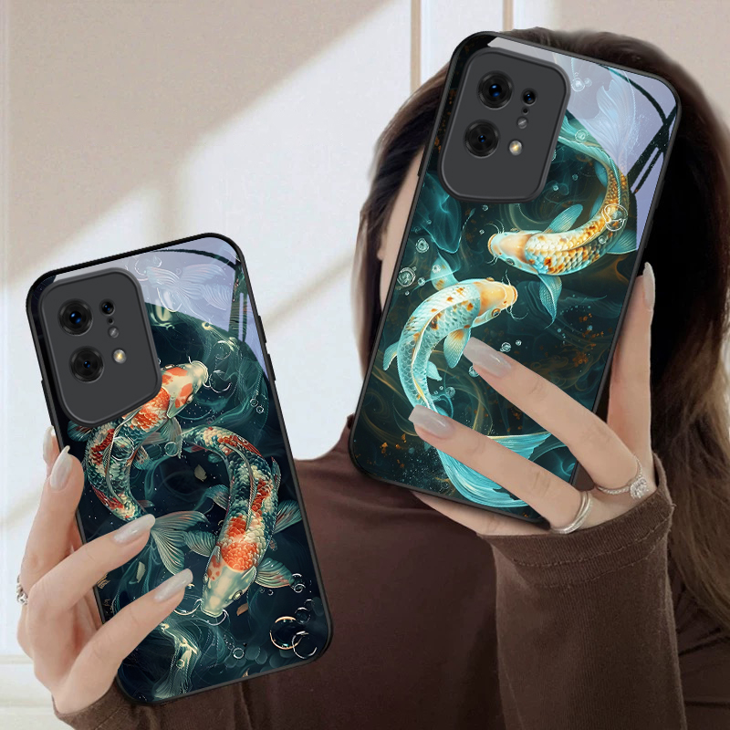 Zwei Fische, die im Wasser spi – Phone Cases Oppo Bewertung und Preis