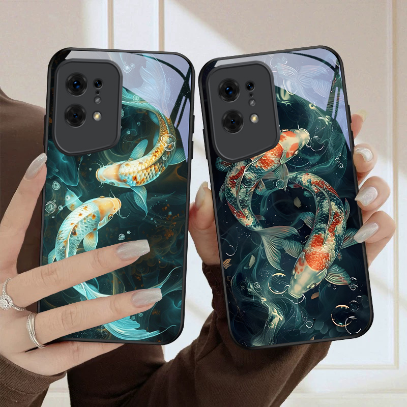 Zwei Fische, die im Wasser spi – Phone Cases Oppo Bewertung und Preis
