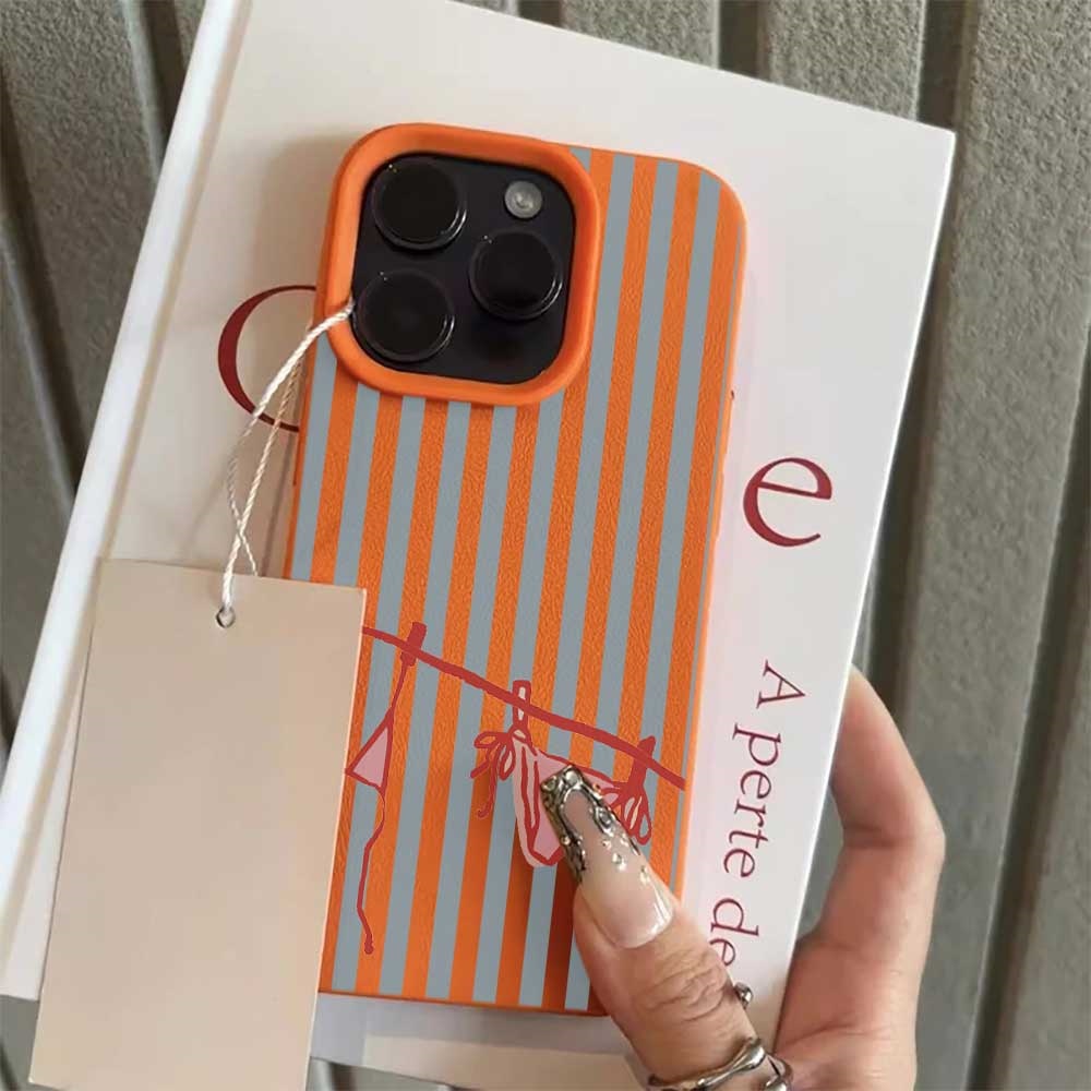 Blau-weiß gestreifte Bikini-Ha – Phone Cases Blue Bewertung und Preis