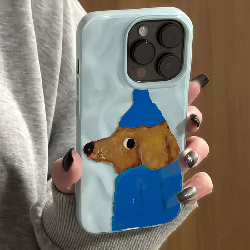 Blauer Hut, Welpenfalten, Text – Phone Cases Blue Bewertung und Preis
