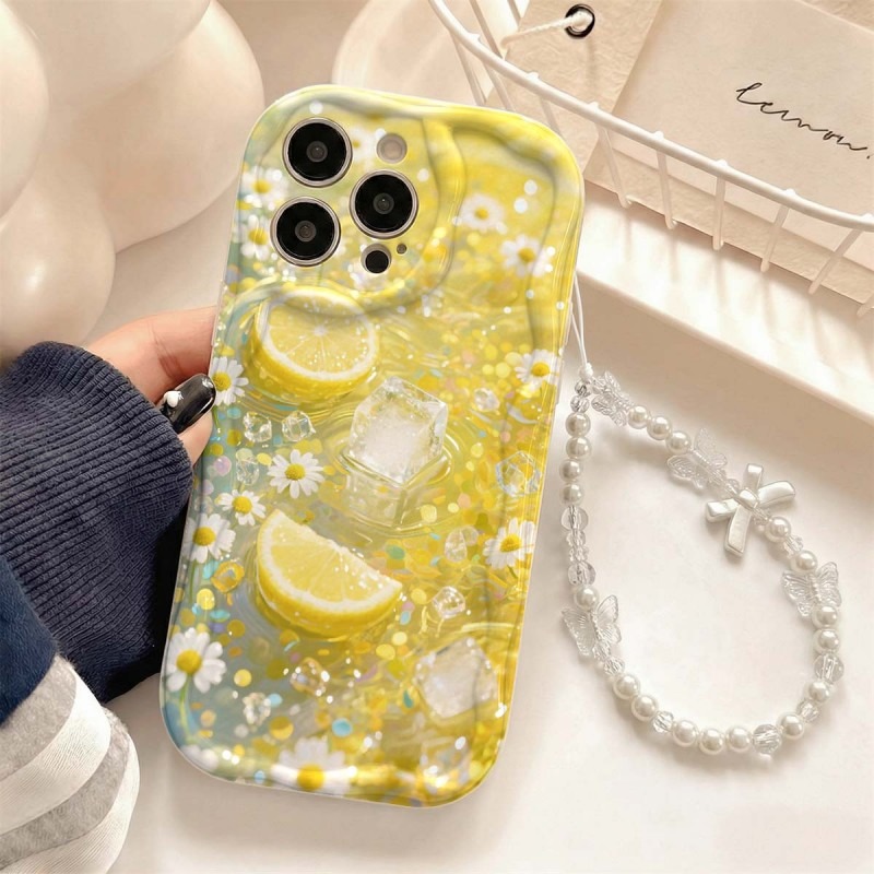 Gelbe Zitronenblüten-Eis-Muste – Phone Cases Yellow Bewertung und Preis
