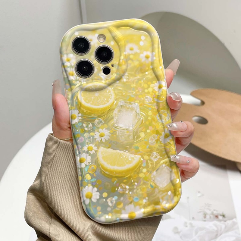 Gelbe Zitronenblüten-Eis-Muste – Phone Cases Yellow Bewertung und Preis