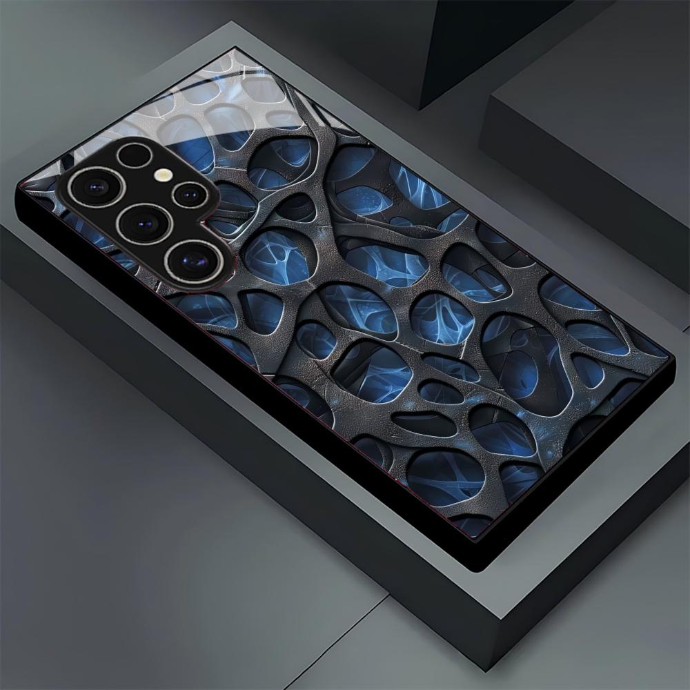 Coole blaue Wabenglas-Handyhül – Phone Cases Blue Bewertung und Preis