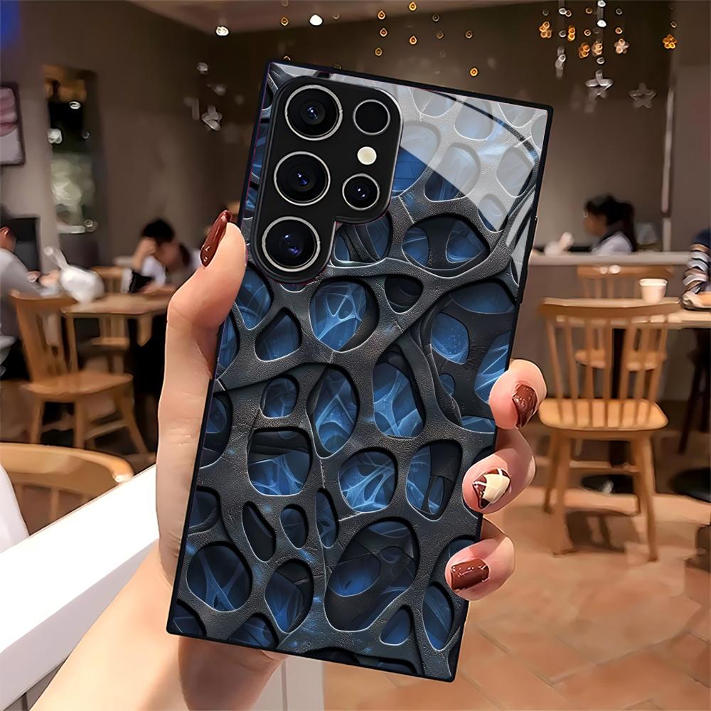 Coole blaue Wabenglas-Handyhül – Phone Cases Blue Bewertung und Preis