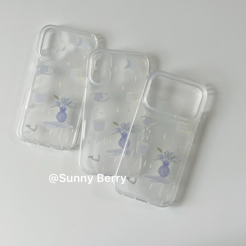 Koreanische Ins Blue Tear Vase – Phone Cases Blue Bewertung und Preis