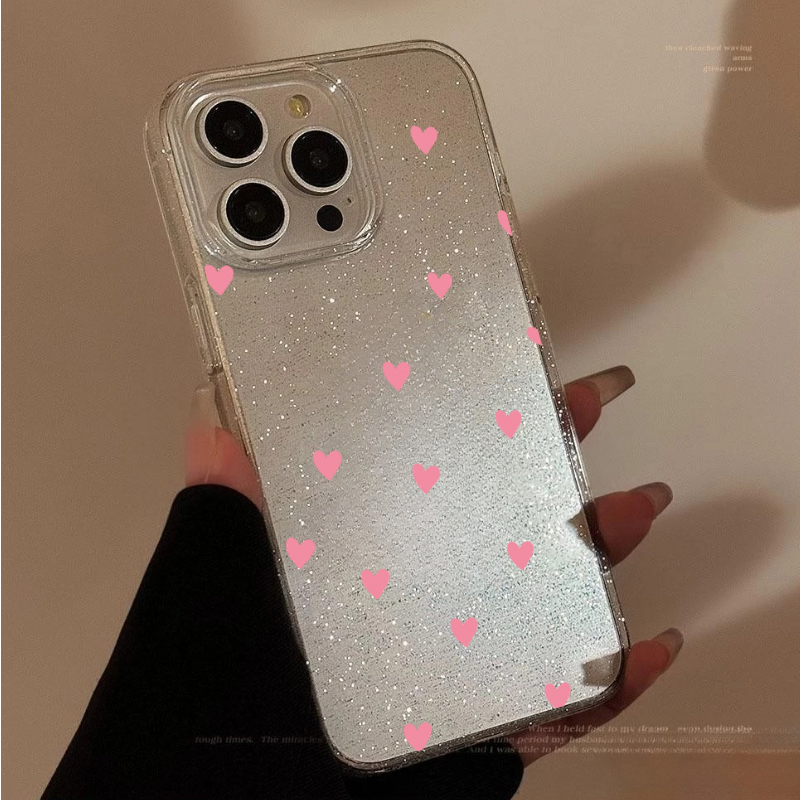 Glitzernde Polka-Dot-Herz-Must – Phone Cases Pinterest Bewertung und Preis