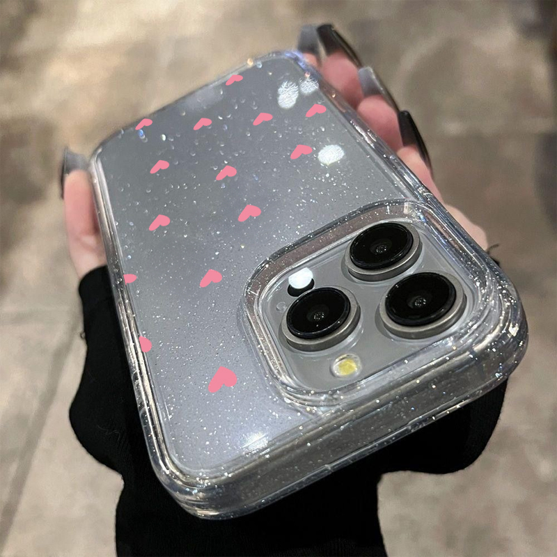 Glitzernde Polka-Dot-Herz-Must – Phone Cases Pinterest Bewertung und Preis