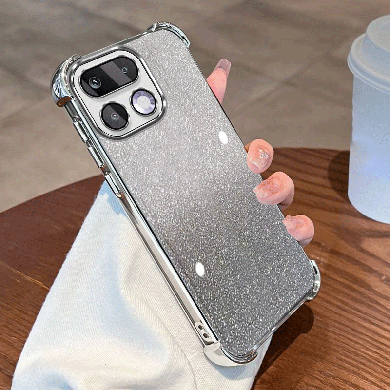Glitzernde, transparente Schut – Glitter Shockproof Case Bewertung und Preis