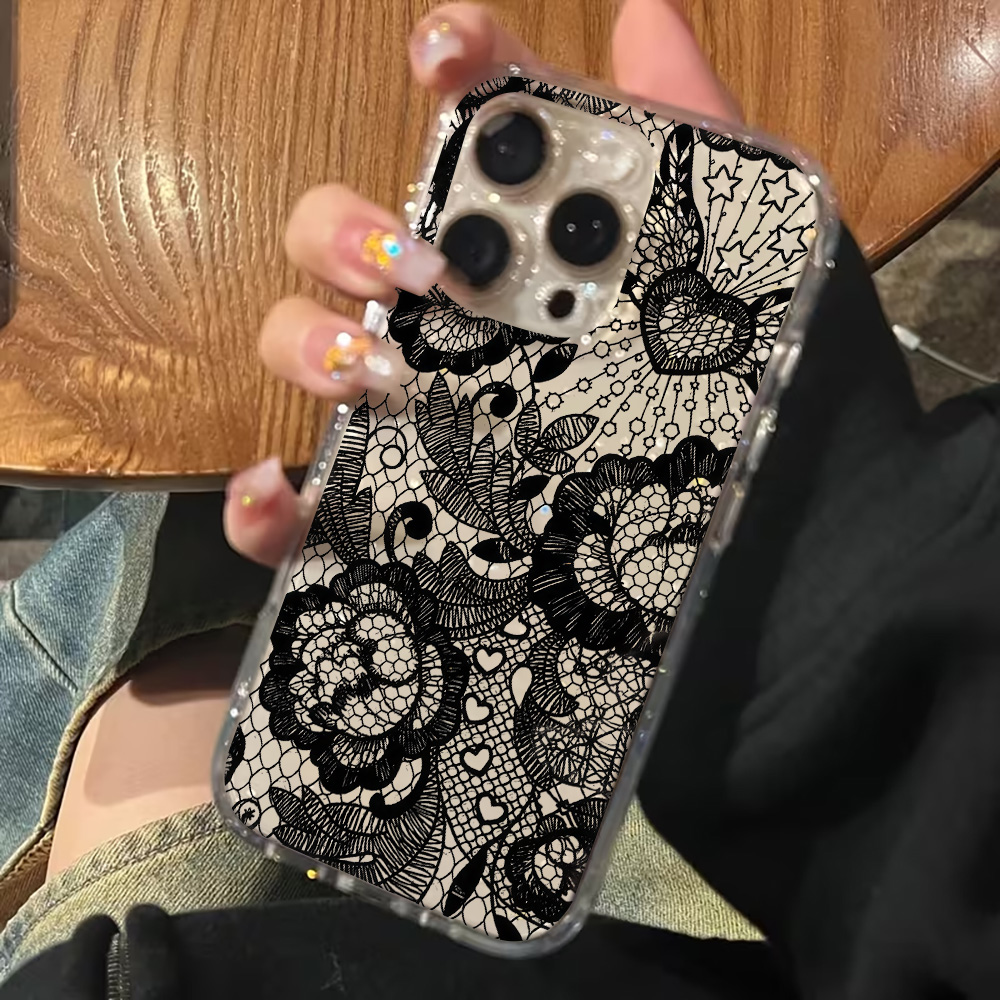 Spitzenblumen INS Transparente – Glitter Shockproof Case Bewertung und Preis