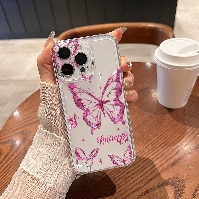 Y2K Glitzer-Schmetterling Hand – Glitter Shockproof Case Bewertung und Preis