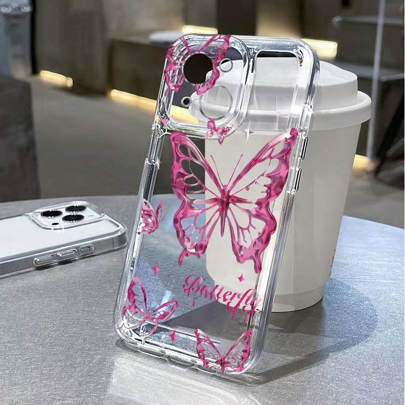 Y2K Glitzer-Schmetterling Hand – Glitter Shockproof Case Bewertung und Preis