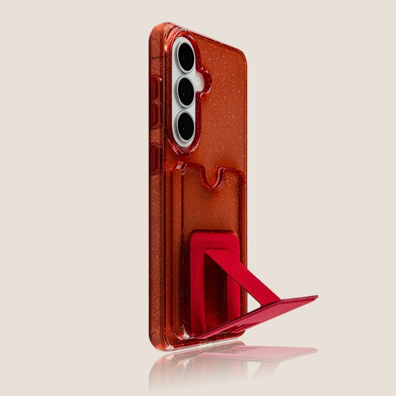 Glitzernde transparente Karten – Phone Cases With Card Holder Bewertung und Preis